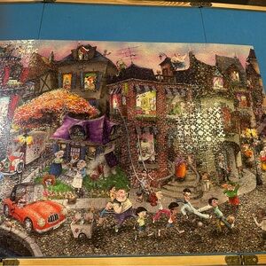 Colorful Village Scene Puzzle
